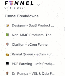 Funnel of the Week — Inside the Members Area